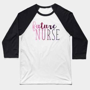 Purple and Pink Ombre Future Nurse Baseball T-Shirt